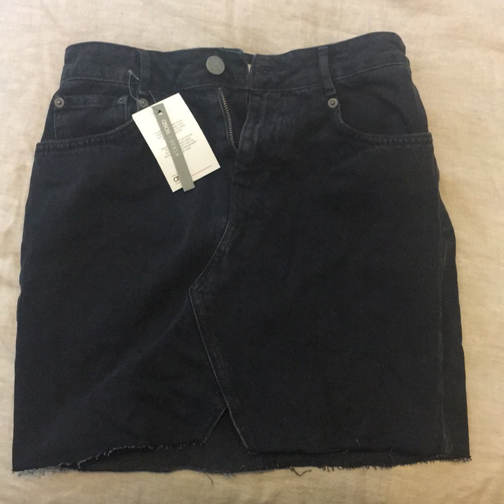 Black denim ASOS skirt